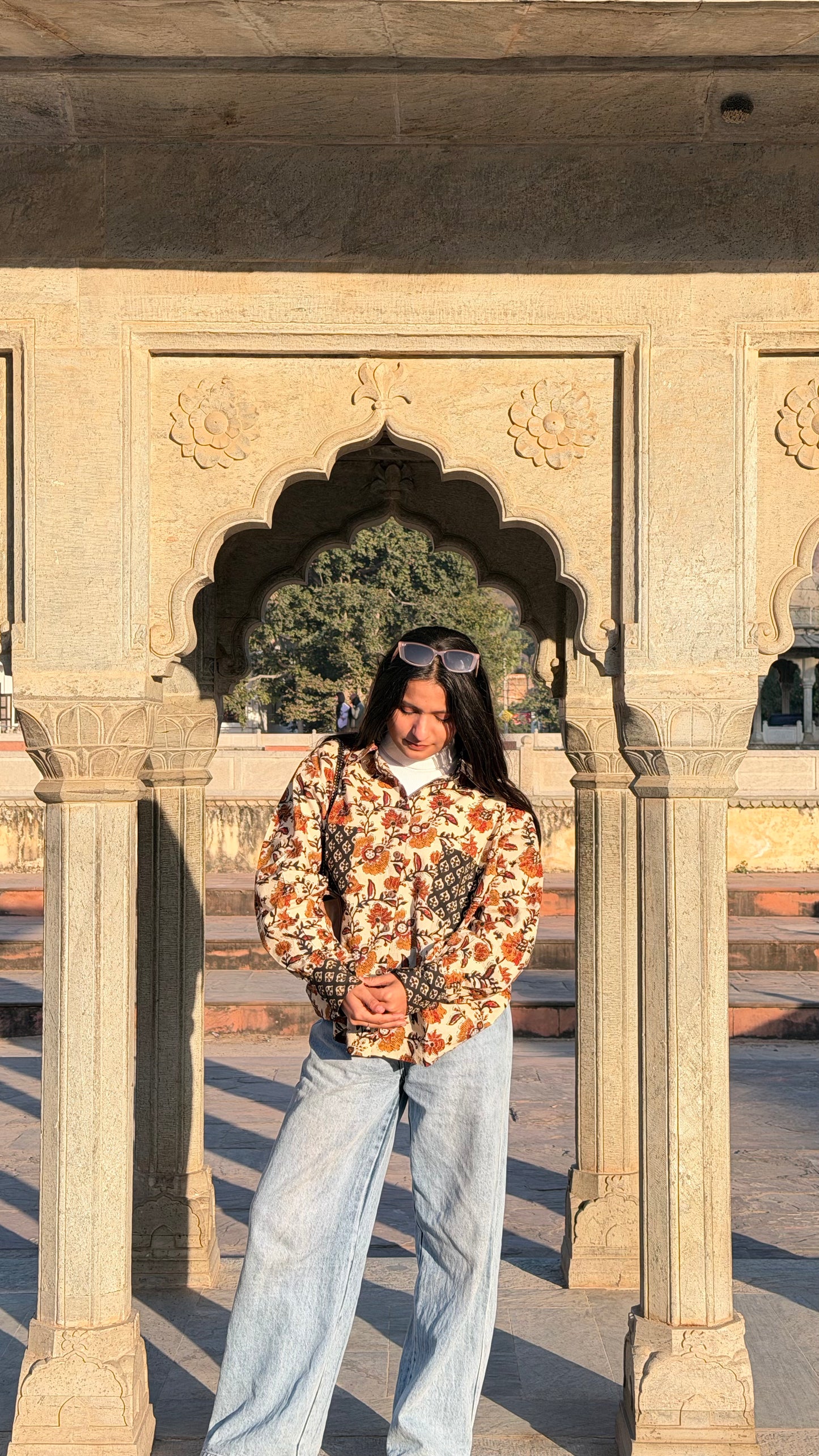 Bagru Chapai Loose Fit Cotton Shirt | 100 % Handcrafted Natural Dye Block Printed Shirt