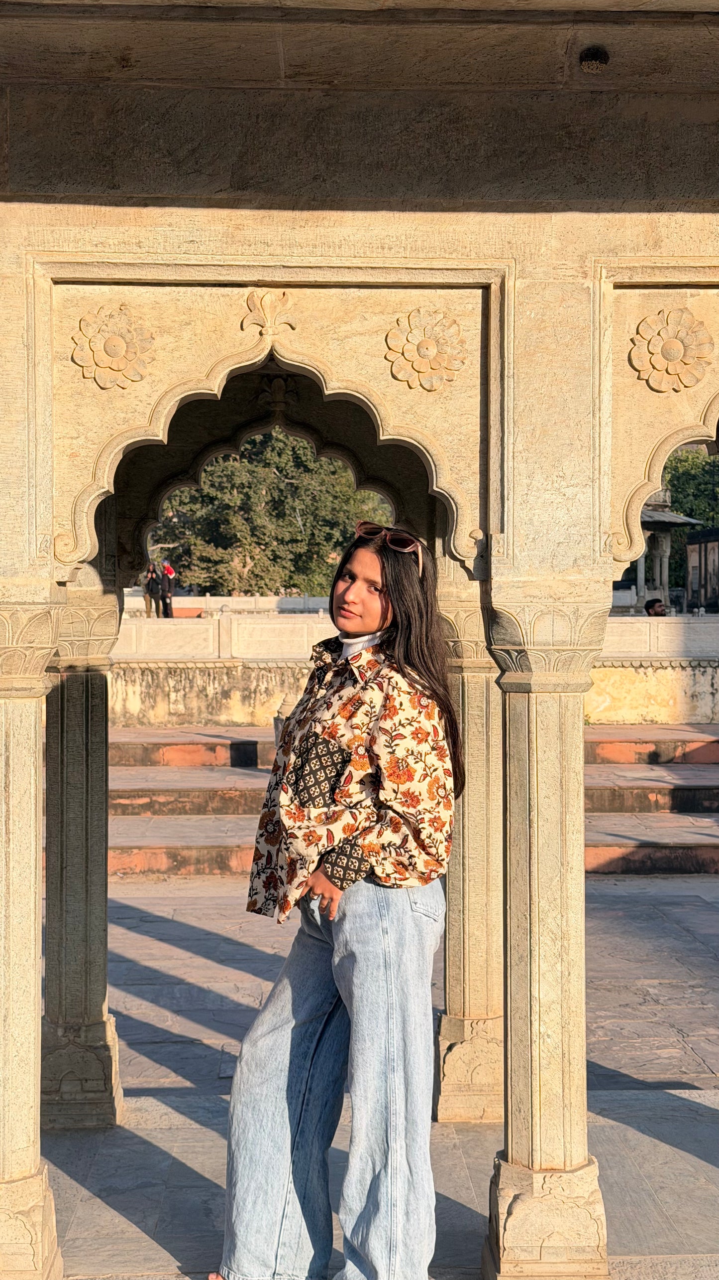 Bagru Chapai Loose Fit Cotton Shirt | 100 % Handcrafted Natural Dye Block Printed Shirt