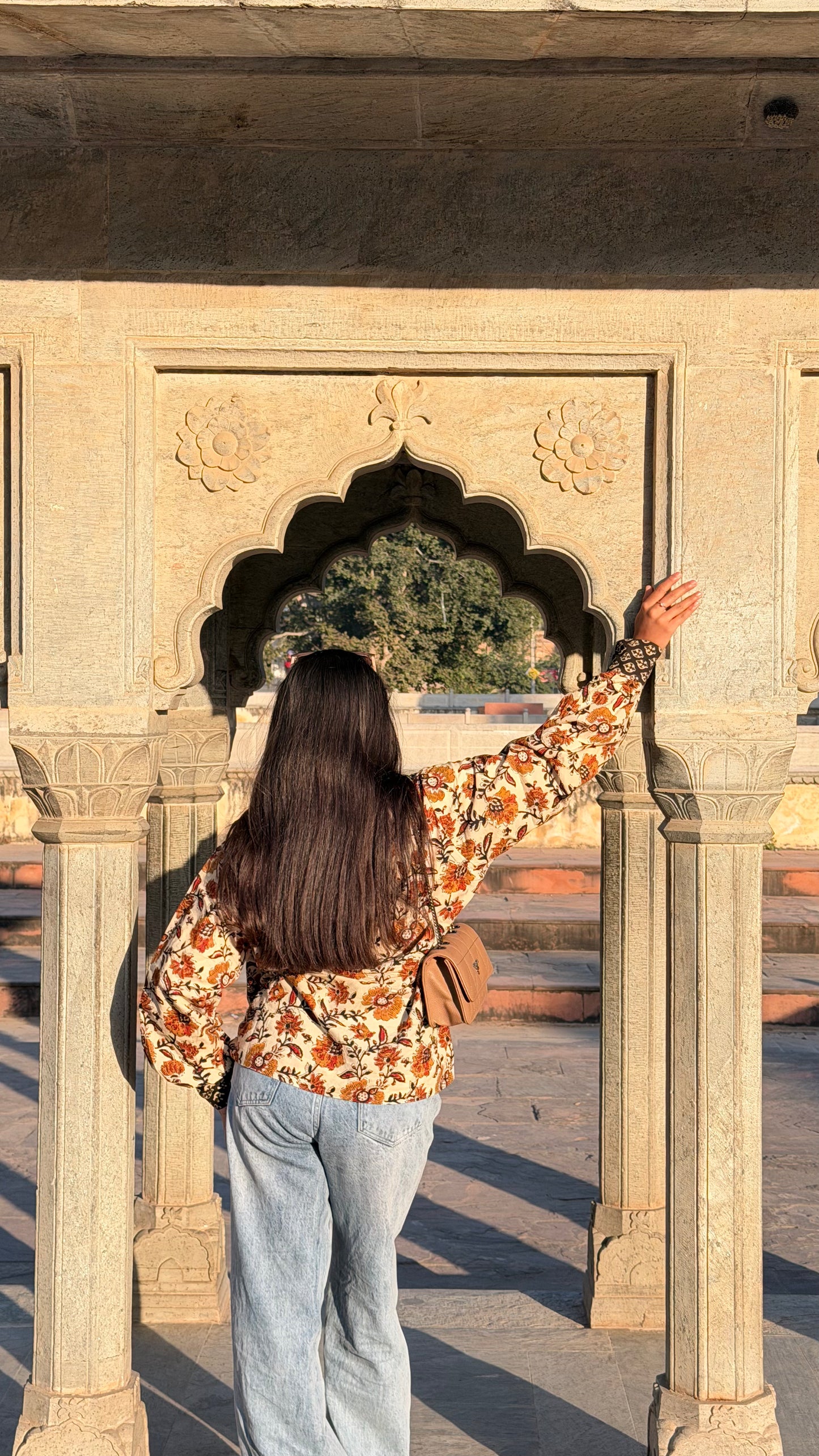 Bagru Chapai Loose Fit Cotton Shirt | 100 % Handcrafted Natural Dye Block Printed Shirt