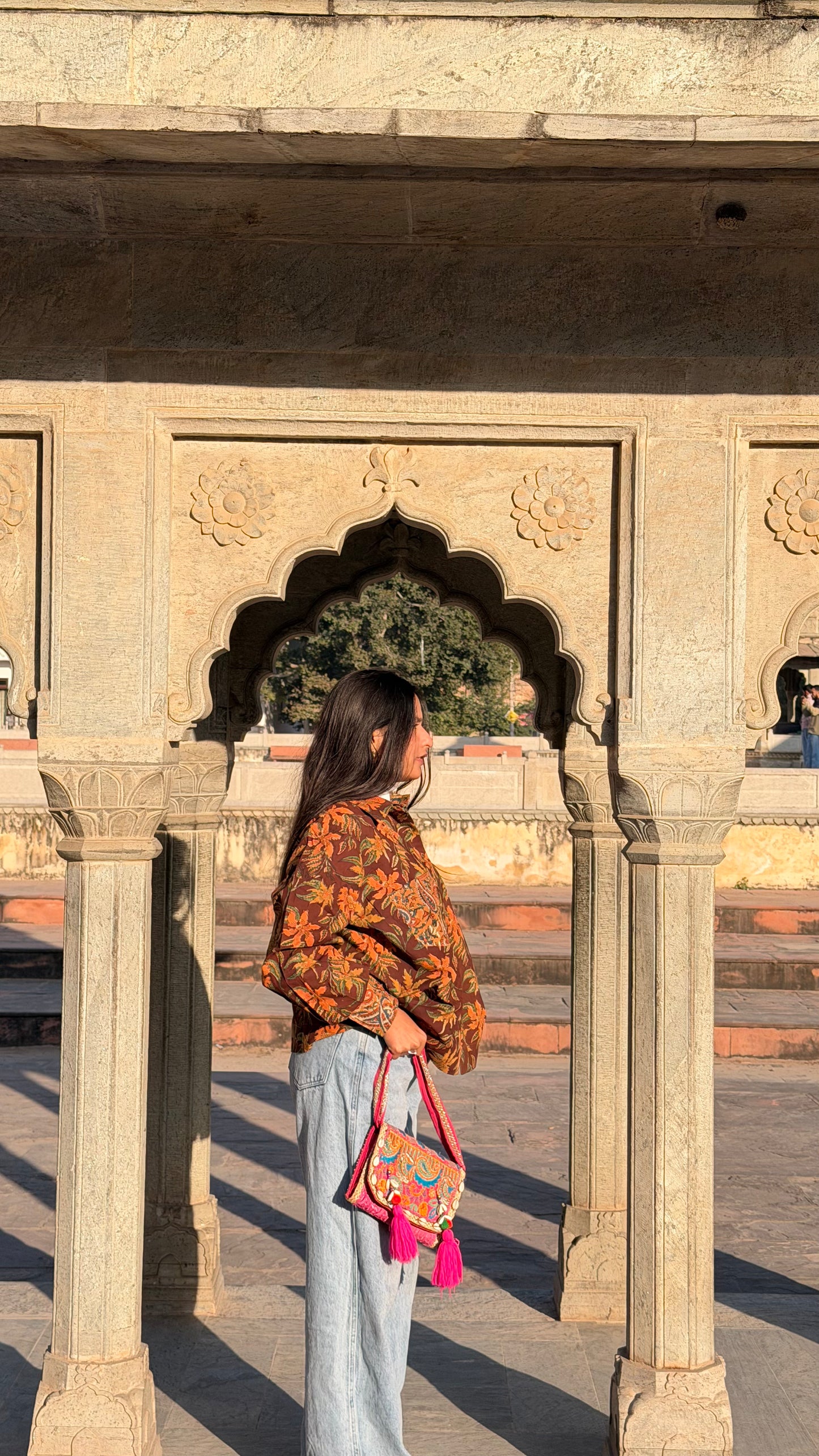 Bidan Handcrafted Loose Fit Cotton Shirt – Natural Dye Bagru Print