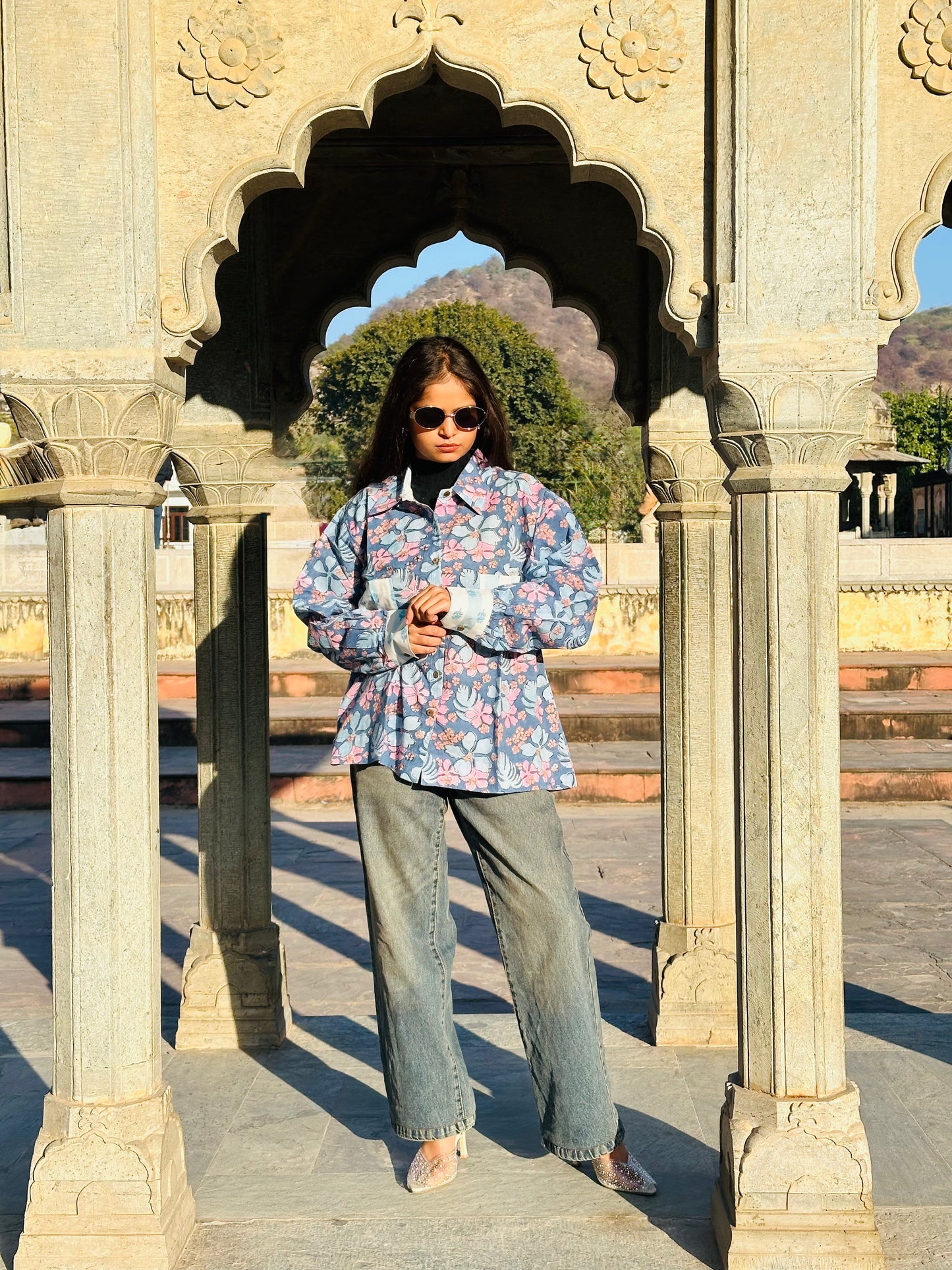 Ratan Jot Handcrafted Loose Fit Cotton Shirt – Natural Dye Bagru Block Print