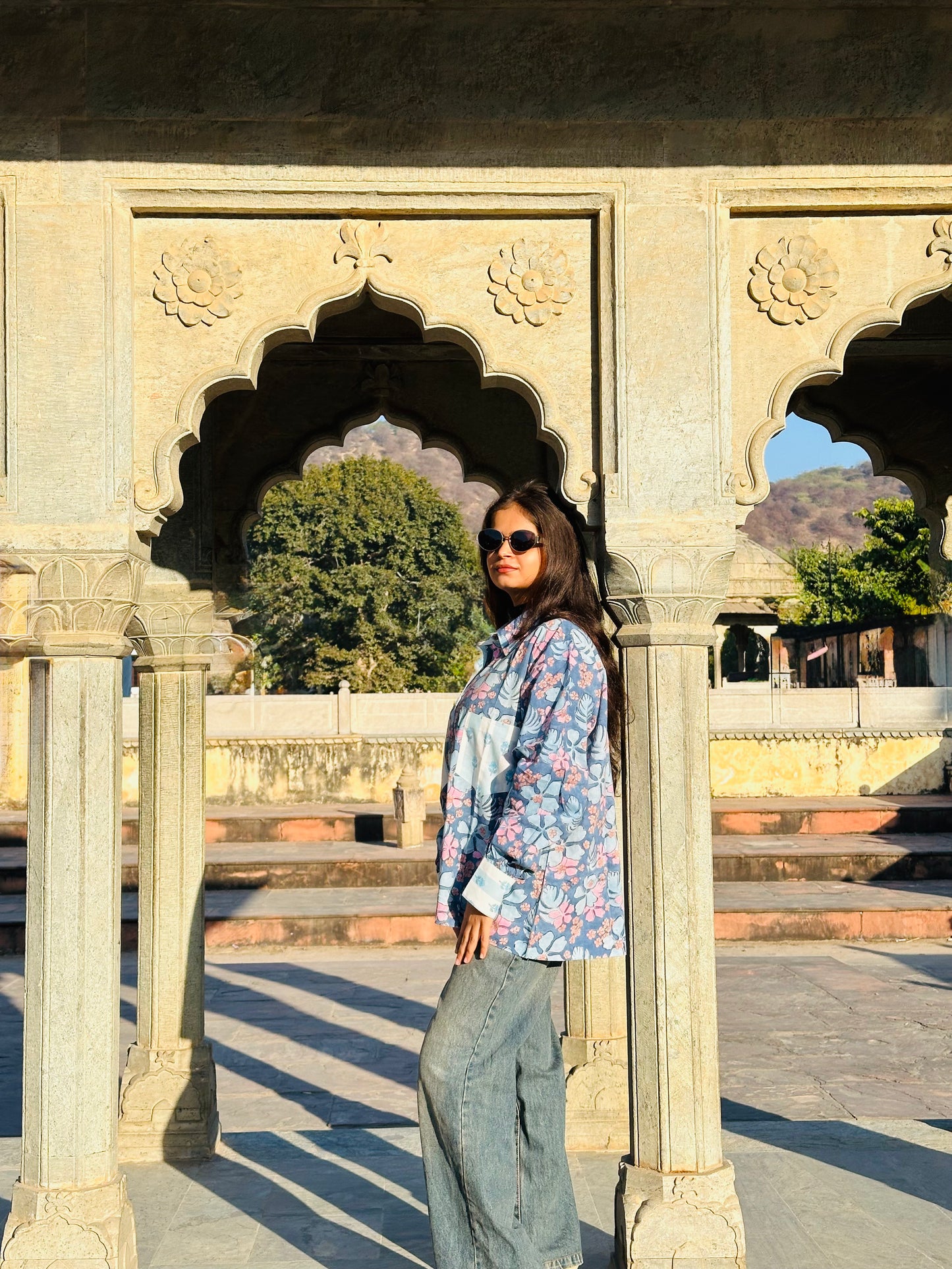 Ratan Jot Handcrafted Loose Fit Cotton Shirt – Natural Dye Bagru Block Print